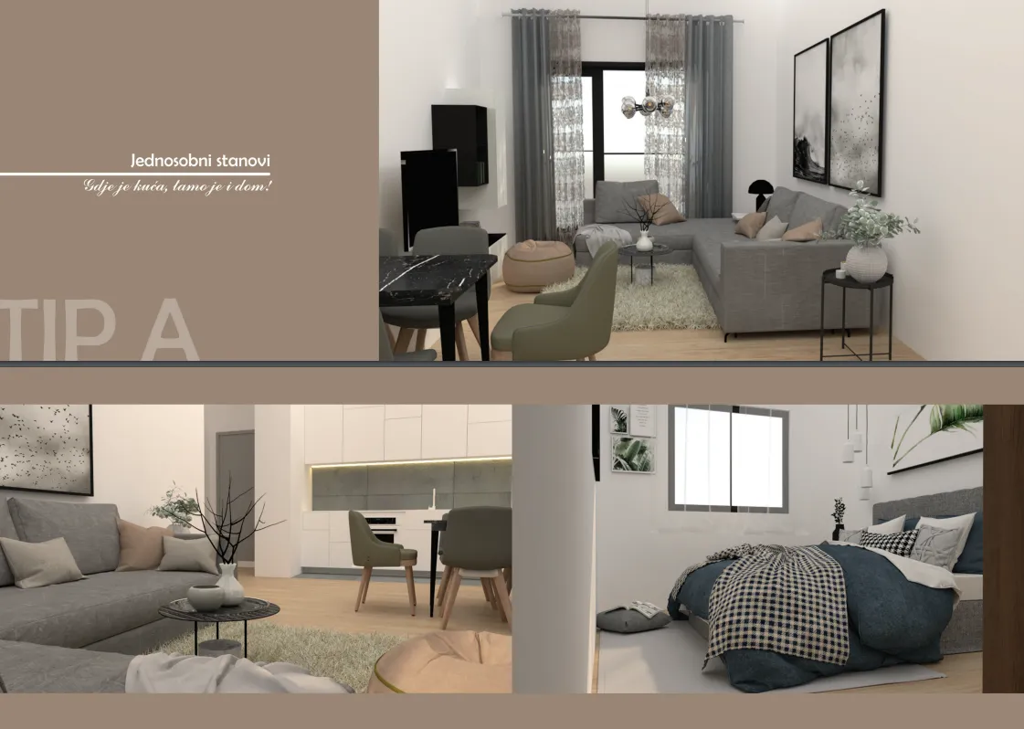 Sale, one bedroom apartment, 48m², Bar, Crna Gora