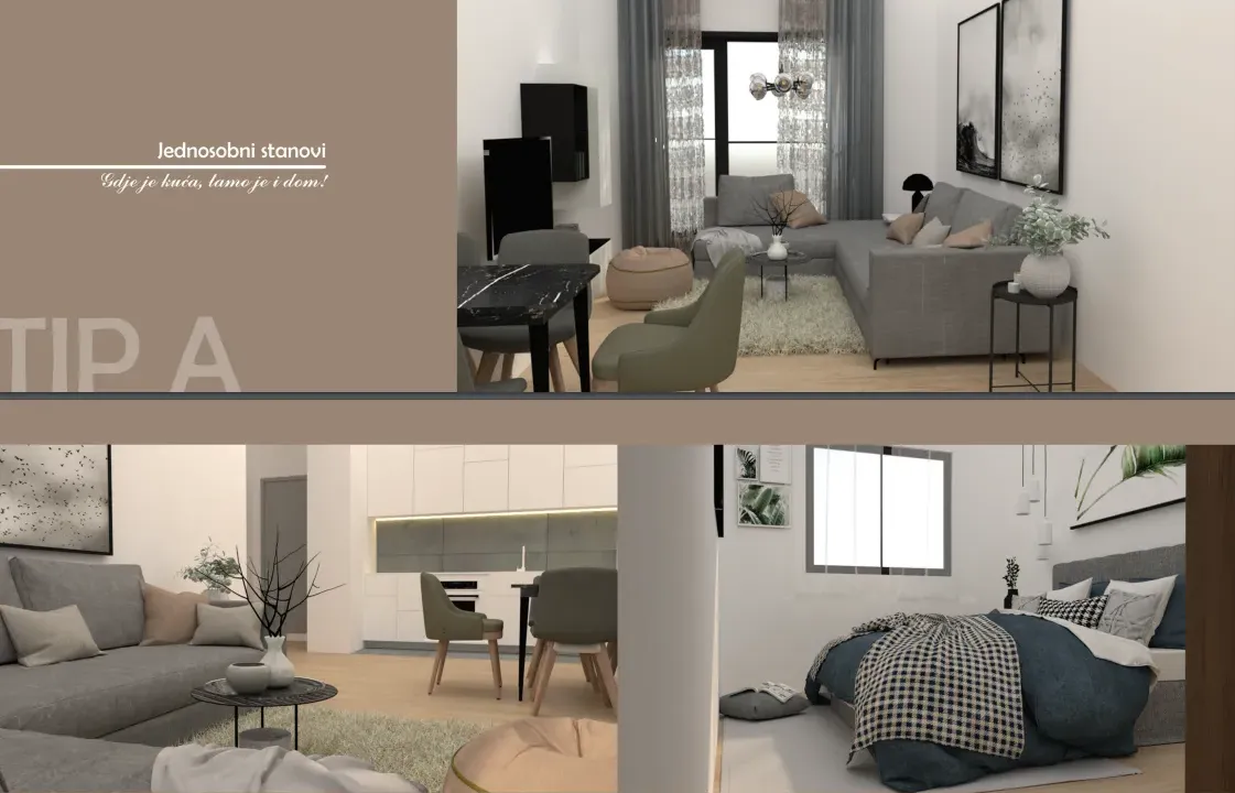 Sale, one bedroom apartment, 48m², Bar, Crna Gora