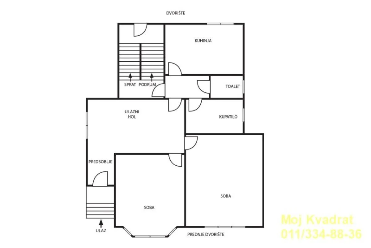 Sale, three bedroom apartment, 84m², Profesorska Kolonija, Palilula Sve Podlokacije
