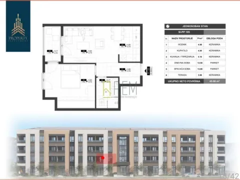 Prodaja, jednosoban stan, 43m², Zabjelo, Podgorica - image 7