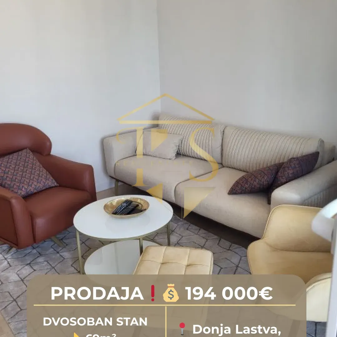 Prodaja, dvosoban stan, 69m², Donja Lastva, Tivat