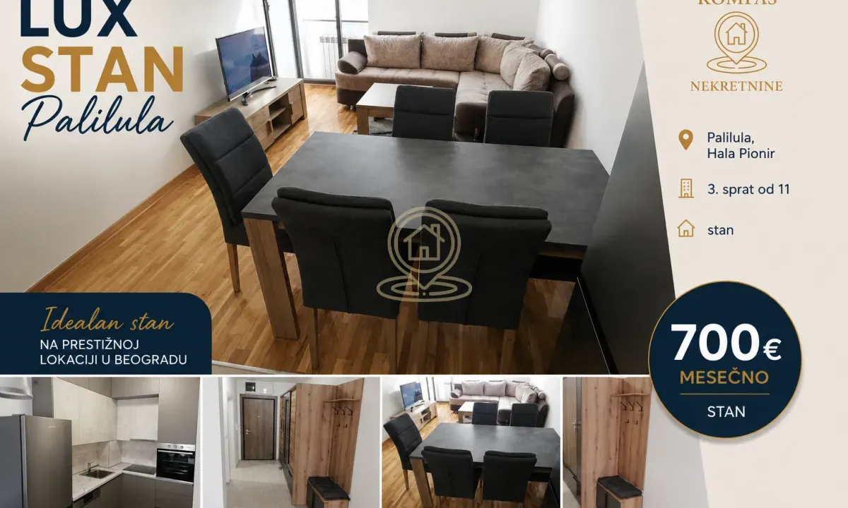 Rent, two bedroom apartment, 49m², Hala Pionir, Palilula Sve Podlokacije