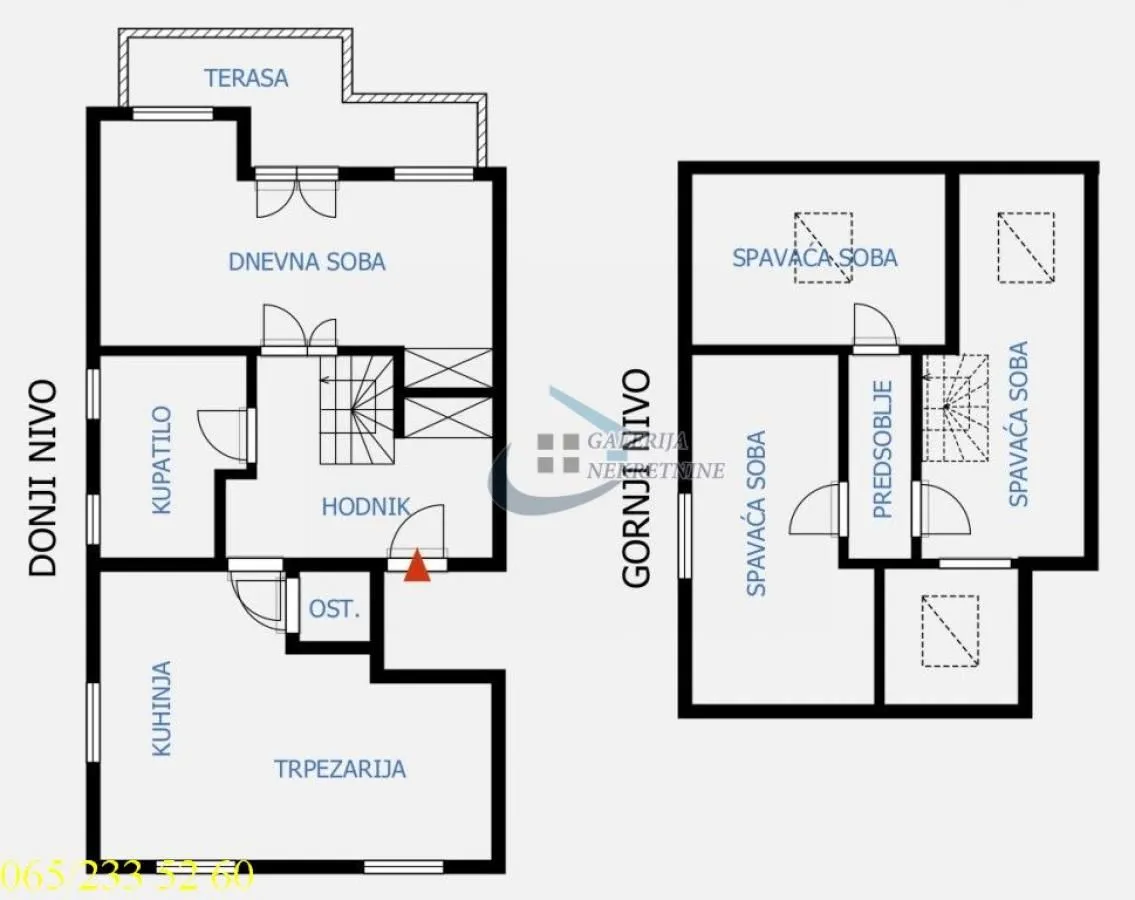 Sale, four bedroom apartment, 104m², Stari Grad, Beograd