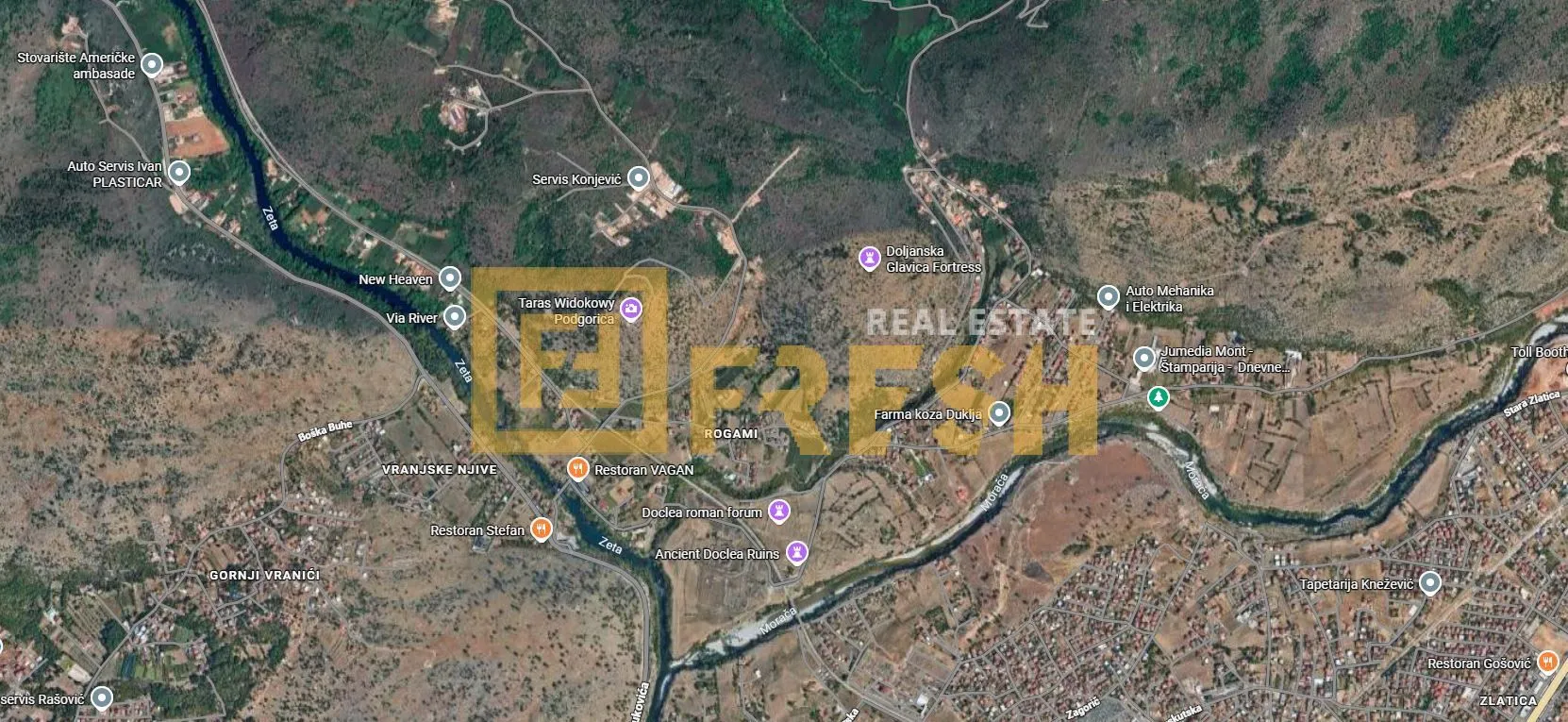Prodaja, plac, 2000m², Rogami, Podgorica