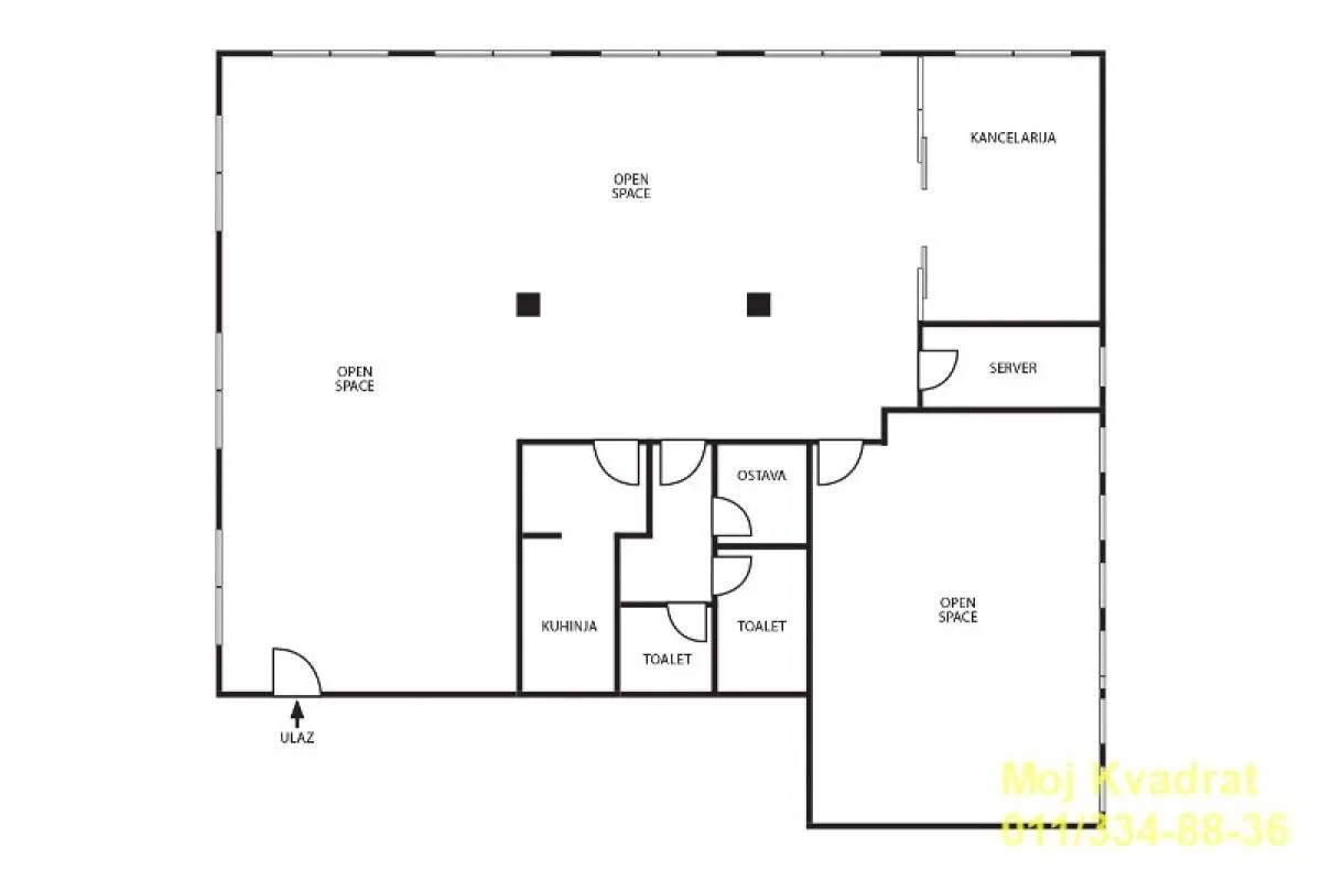 Rent, office space, 195m², Stari Grad, Beograd