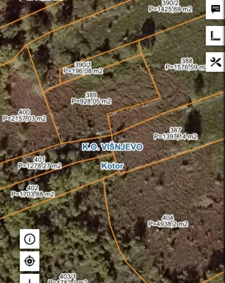 Prodaja, plac, 928m², Višnjevo, Kotor