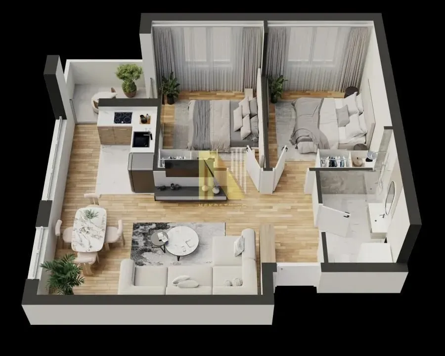 Sale, three bedroom apartment, 52m², Telep, Novi Sad Sve Podlokacije