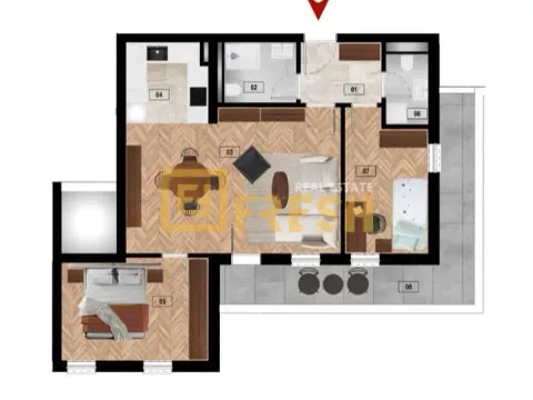 Prodaja, dvosoban stan, 70m², Zabjelo, Podgorica - image 7