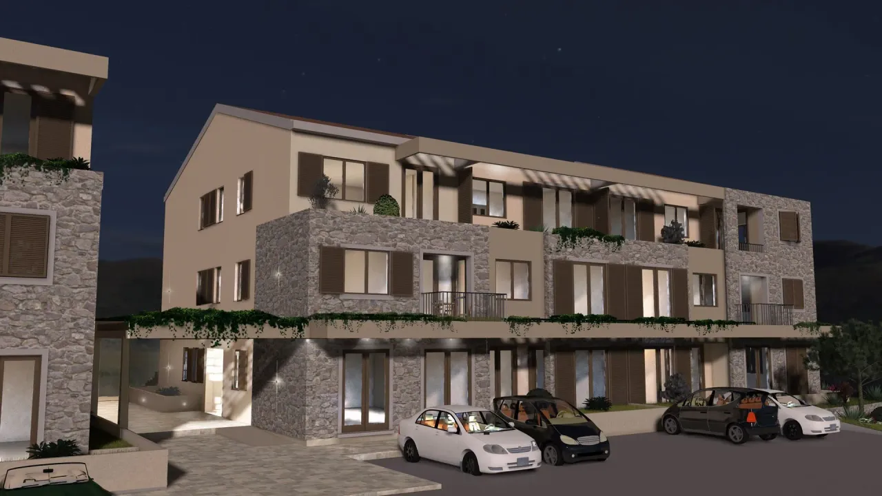 Sale, two bedroom apartment, 57m², Radanovići, Kotor