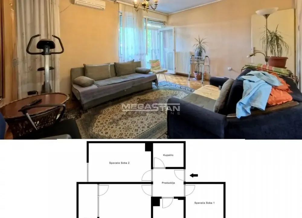 Prodaja, dvosoban stan, 64m², Borča 1, Borča Sve Podlokacije