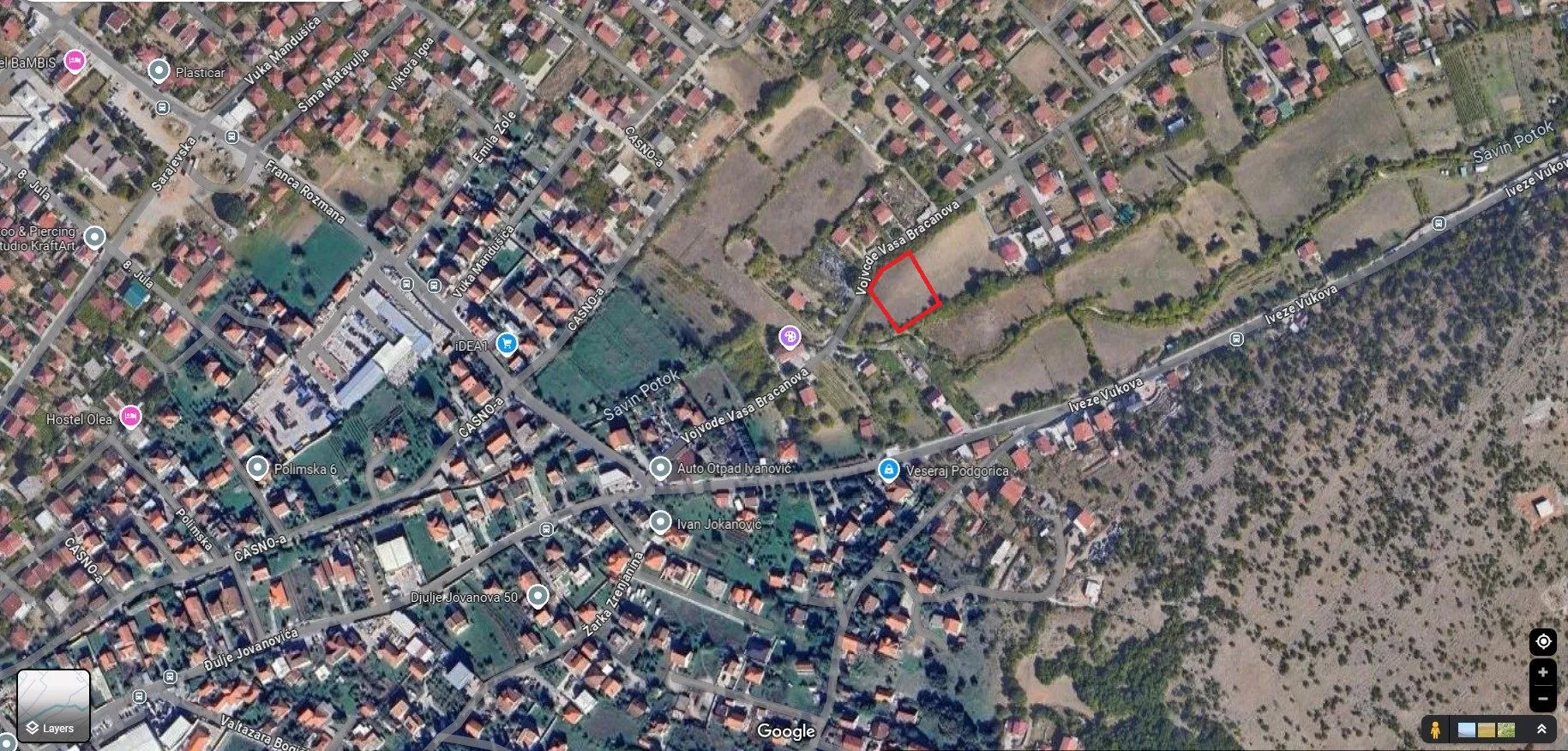 Prodaja, plac, 750m², Murtovina, Podgorica