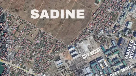Satelitski snimak lokacije sa označenim gradskim kvartovima. - image 2