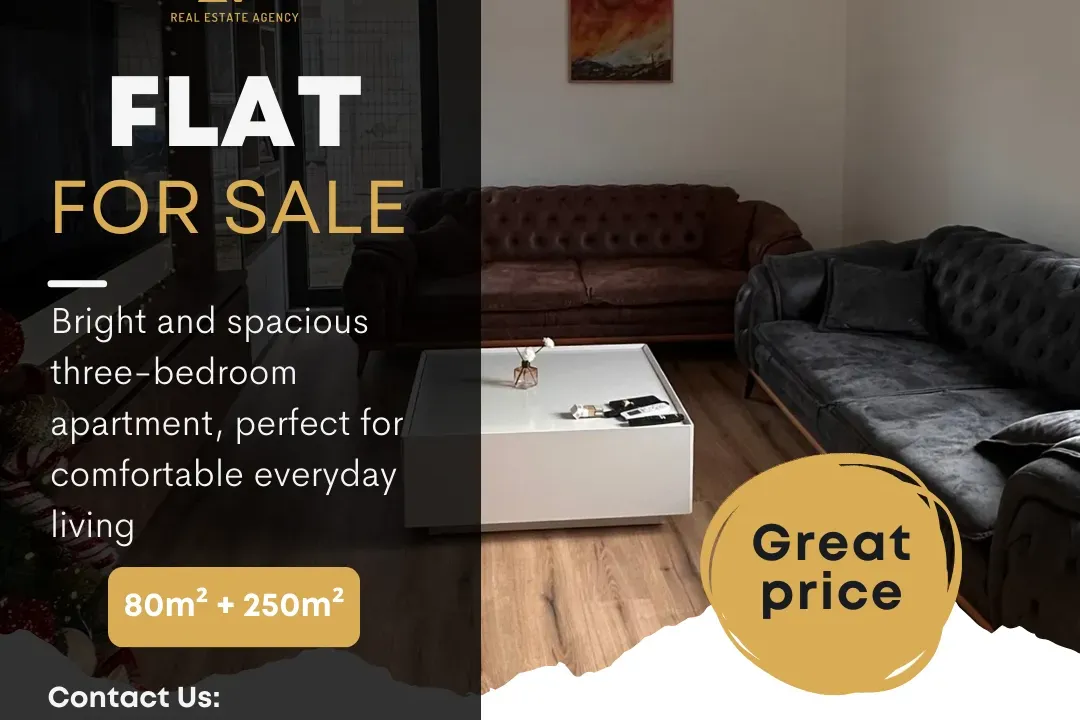 Sale, three bedroom apartment, 80m², Zabjelo, Podgorica