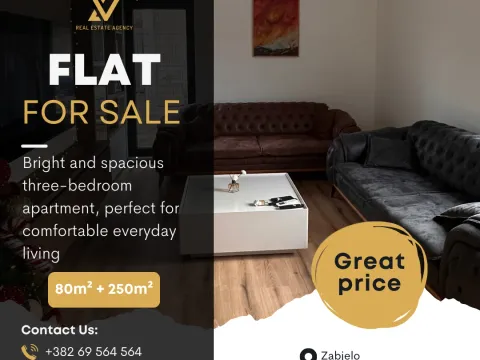 Prodaja, trosoban stan, 80m², Zabjelo, Podgorica - image 1