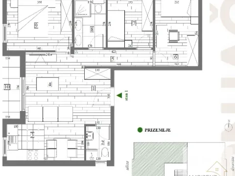 Prodaja, trosoban stan, 60m², Krnjaca, Palilula Sve Podlokacije - image 2