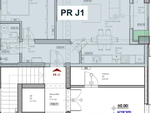 Sale, one bedroom apartment, 53m², Ilino, Bar - image 2