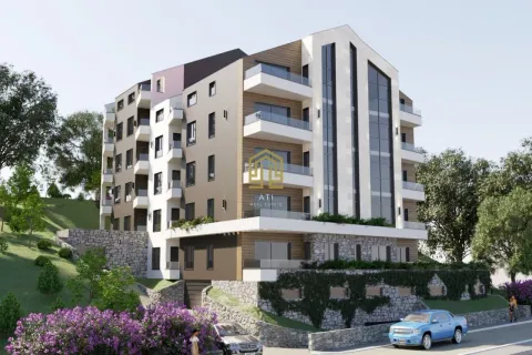Spoljašnji izgled moderne stambene zgrade sa terasama i uređenom okolinom. - image 15