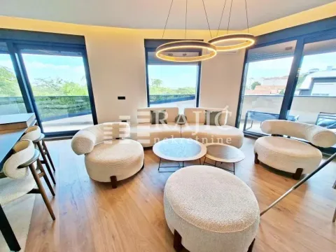 Modern and bright living room with a sofa set and dining table. - image 4