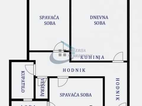 Sale, three bedroom apartment, 61m², Stari Merkator, Novi Beograd Sve Podlokacije - image 6
