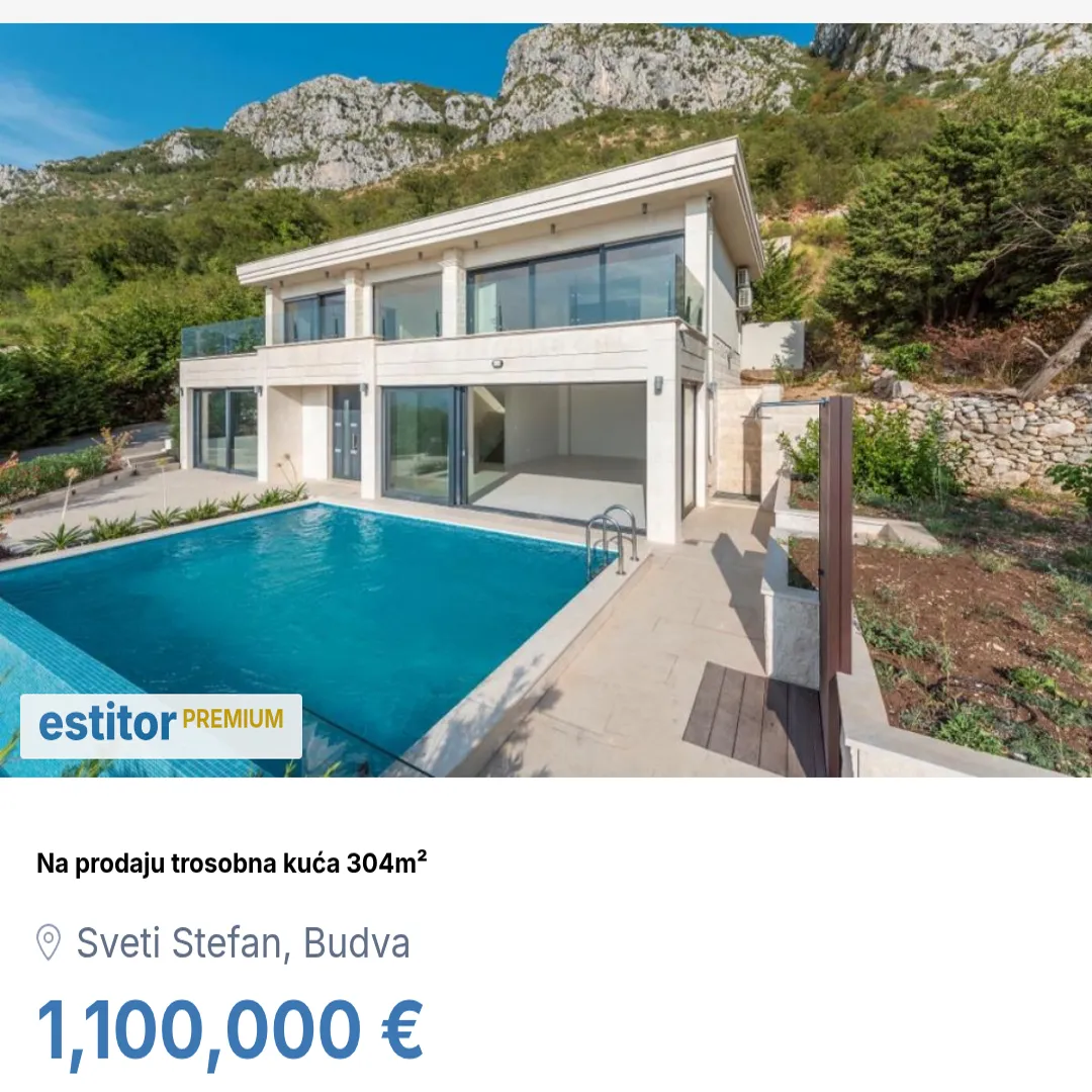 Prodaja, kuća, 304m², Sveti Stefan, Budva