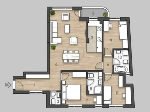 Prodaja, četvorosoban stan, 92m², Rotkvarija, Novi Sad Sve Podlokacije - image 4