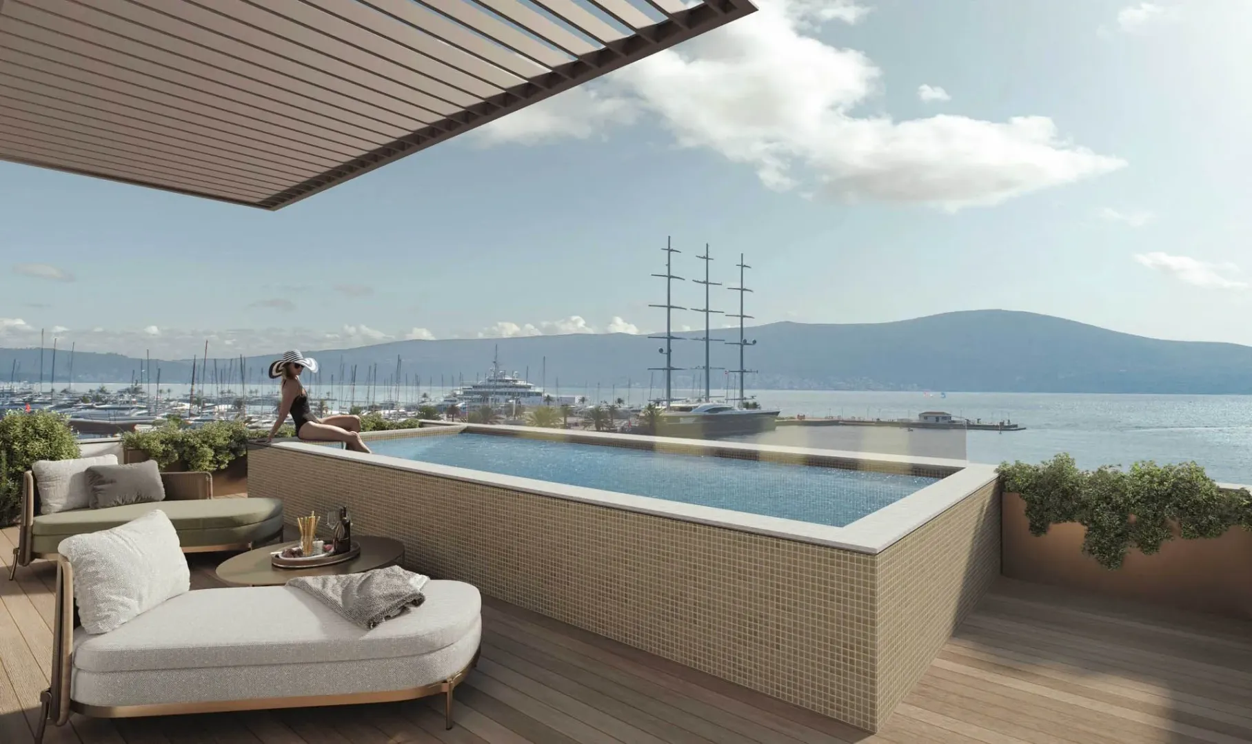 Prodaja, jednosoban stan, 47m², Porto Montenegro, Tivat