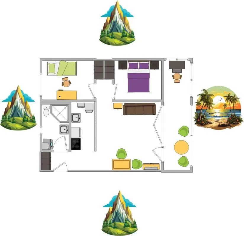 Sale, two bedroom apartment, 55m², Bečići, Budva