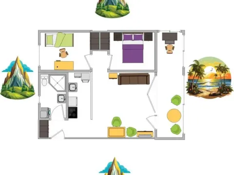 Sale, two bedroom apartment, 55m², Bečići, Budva - image 2