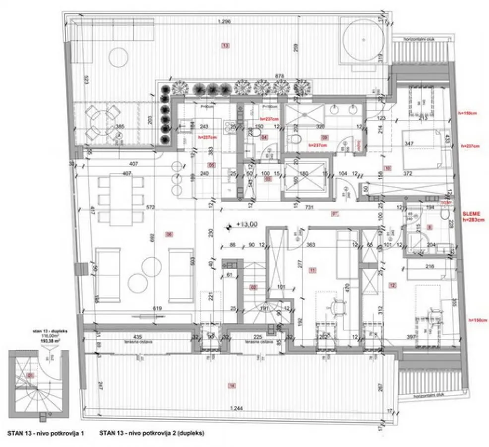 Prodaja, četvorosoban stan, 122m², Petrovaradin, Novi Sad