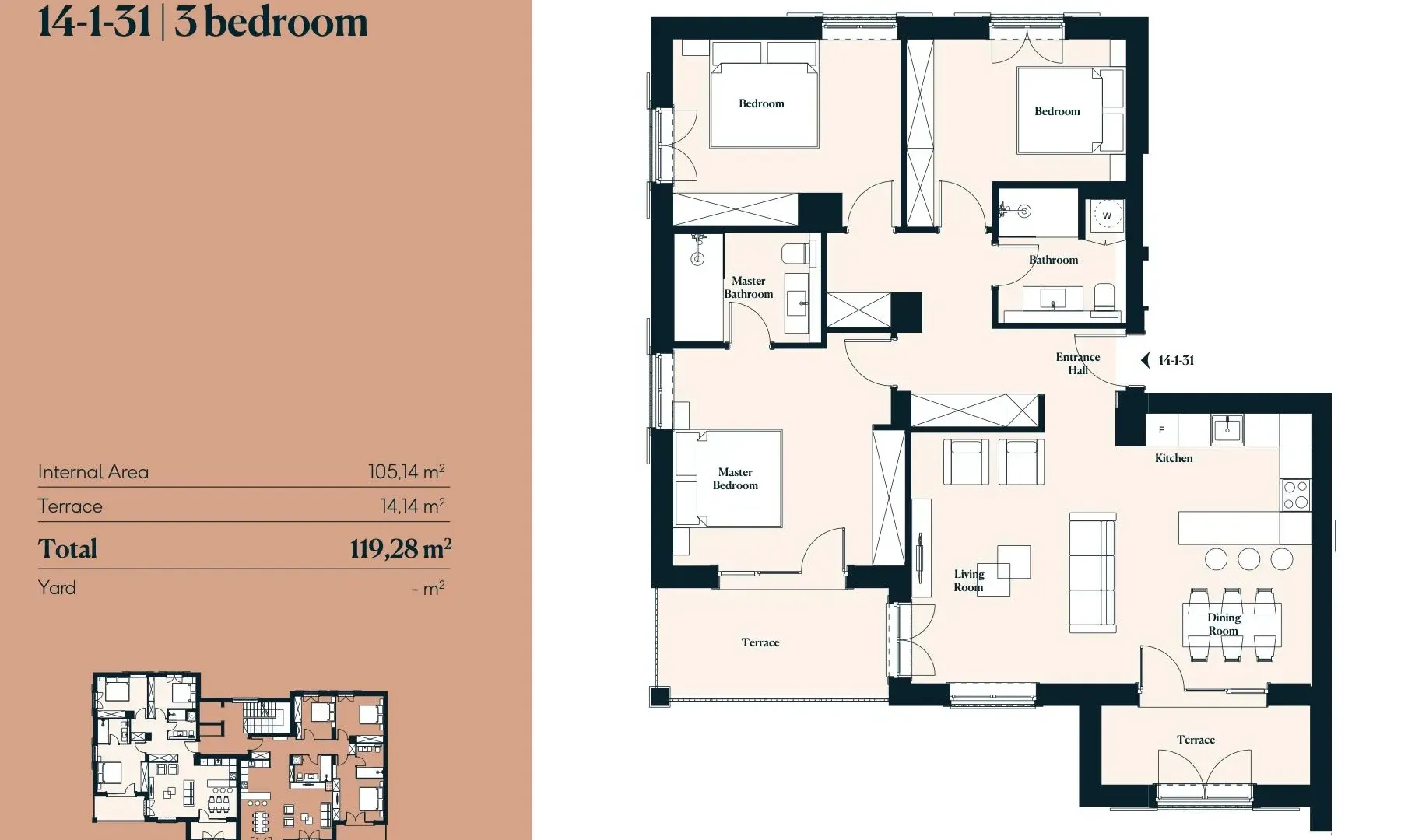 Prodaja, stan, 119m², Tivat, Crna Gora