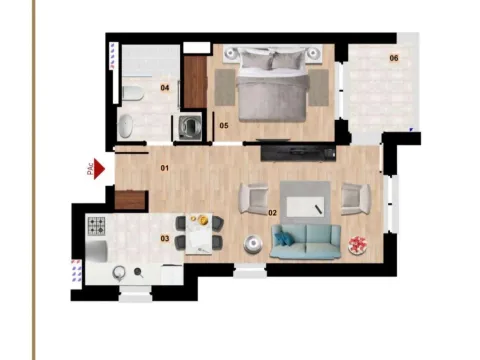 Sale, one bedroom apartment, 45m², Centar, Kolašin - image 3