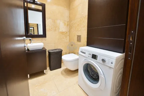 Kupatilo opremljeno umivaonikom, WC šoljom i veš mašinom. - image 19
