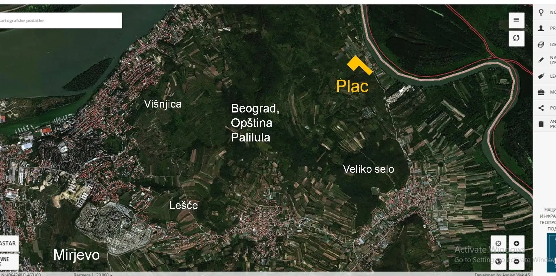 Prodaja, plac, 1450m², Palilula Sve Podlokacije, Beograd