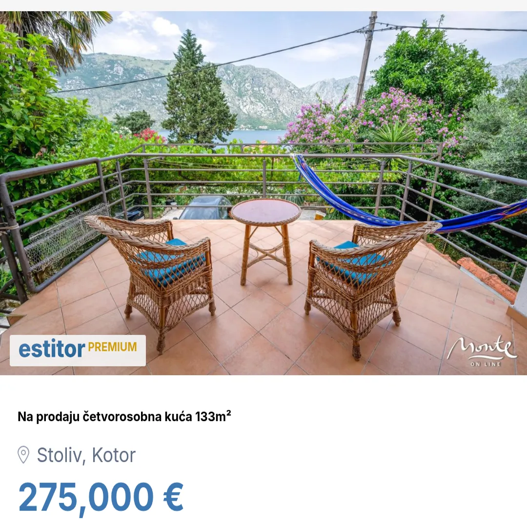 Prodaja, kuća, 133m², Stoliv, Kotor