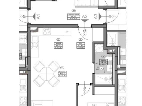Izdavanje, jednosoban stan, 53m², Pod Kuk, Tivat - image 15