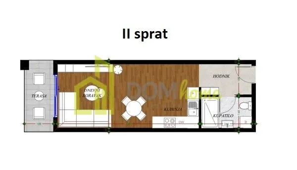 Prodaja, garsonjera, 36m², Gorica C, Podgorica