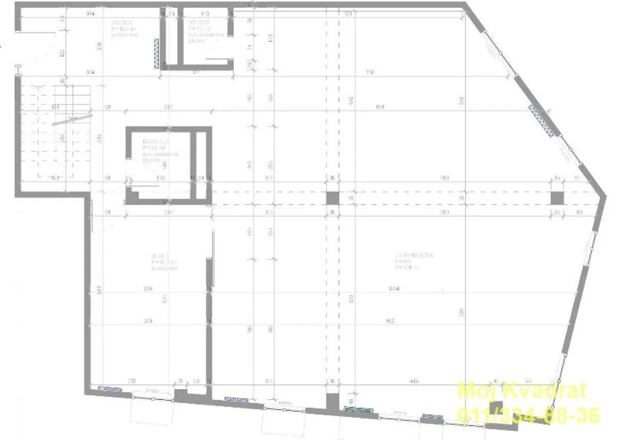 Sale, office space, 148m², Vračar Hram, Vračar Sve Podlokacije