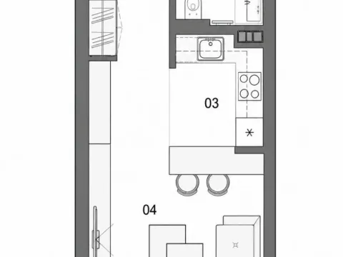 Prodaja, jednosoban stan, 33m², Novi Beograd Blok 65, Novi Beograd Sve Podlokacije - image 12