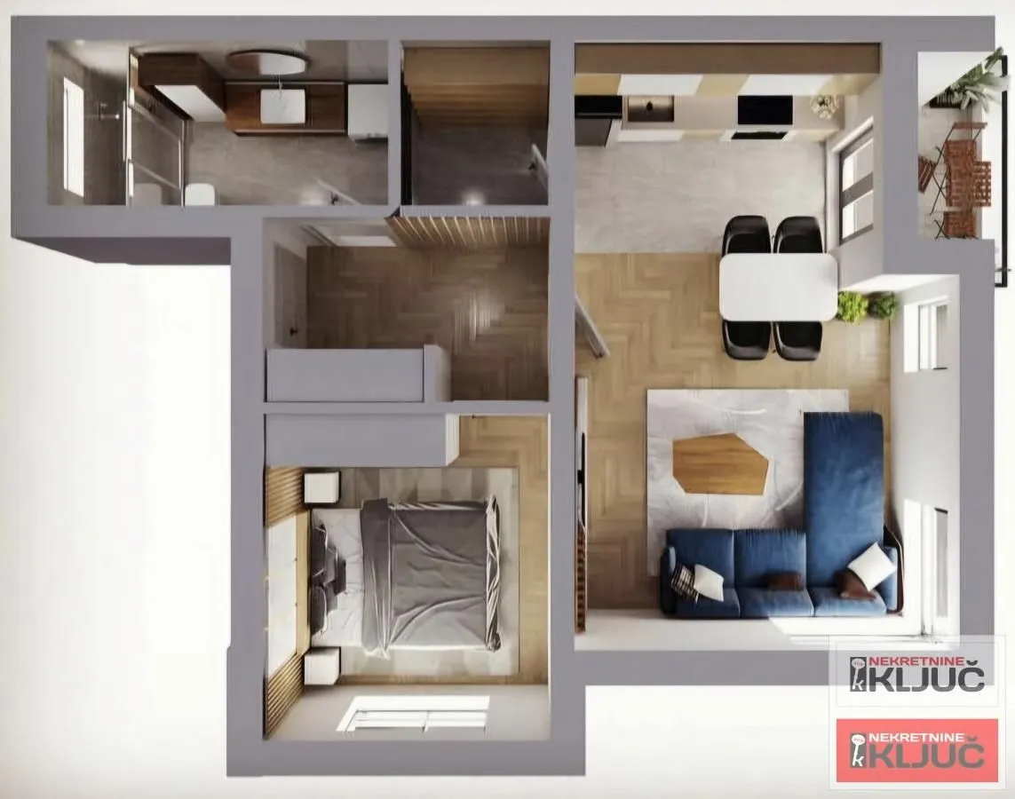 Prodaja, dvosoban stan, 50m², Telep, Novi Sad Sve Podlokacije