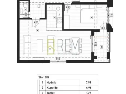 Prodaja, dvosoban stan, 61m², Zagorič, Podgorica - image 14