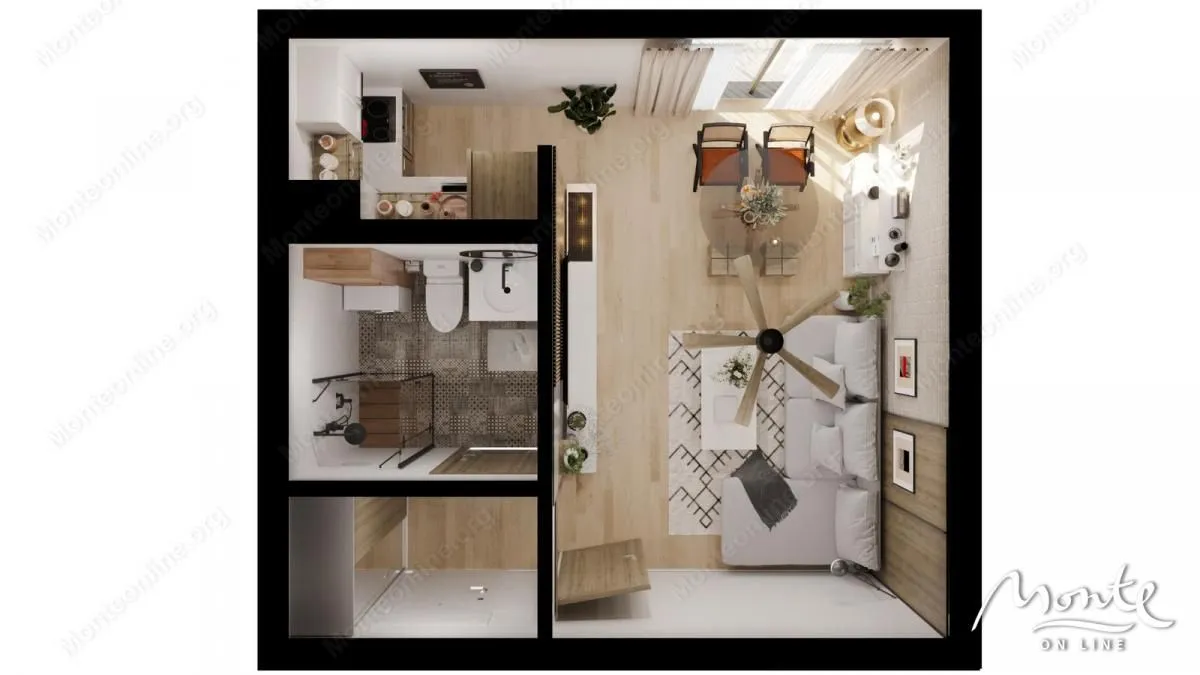 Sale, two bedroom apartment, 62m², Bečići, Budva