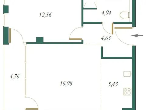 Sale, one bedroom apartment, 46m², Kolašin, Crna Gora - image 12