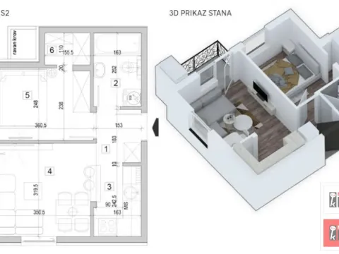 Prodaja, jednosoban stan, 37m², Adice, Novi Sad Sve Podlokacije