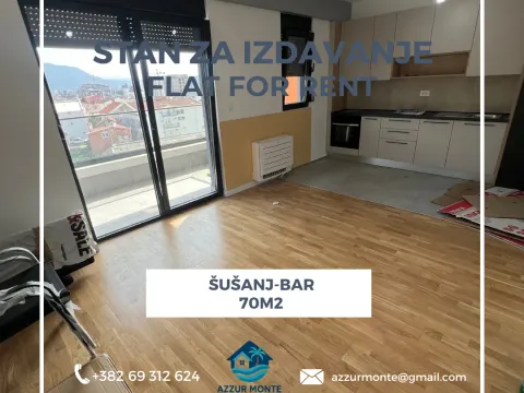 Rent, two bedroom apartment, 70m², Šušanj, Bar - image 1