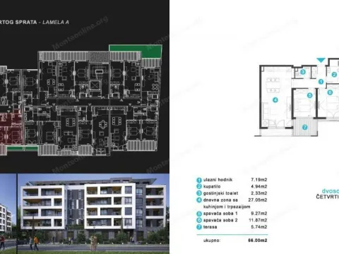 Prodaja, dvosoban stan, 66m², Zagorič, Podgorica - image 8