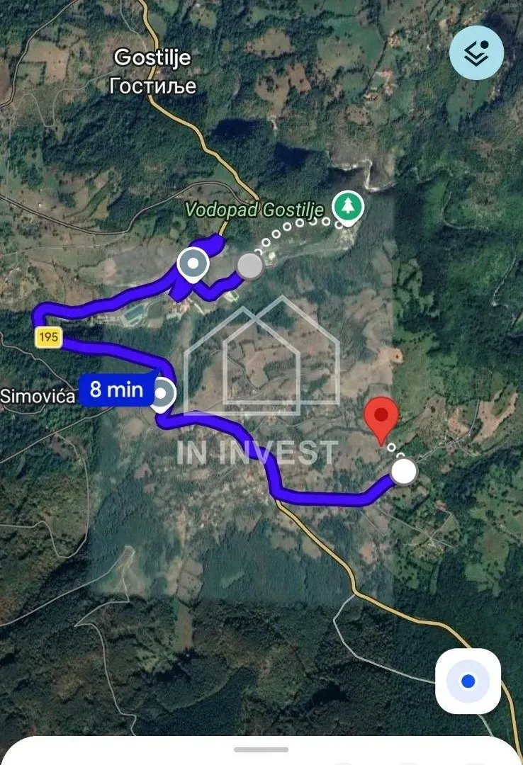 Prodaja, plac, 5565m², Gostilje, Čajetina