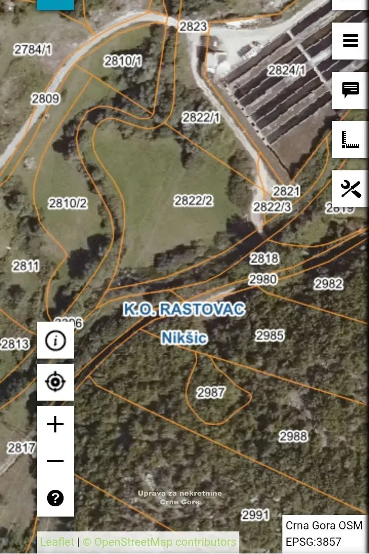 Prodaja, plac, 2700m², Rastovac, Nikšić