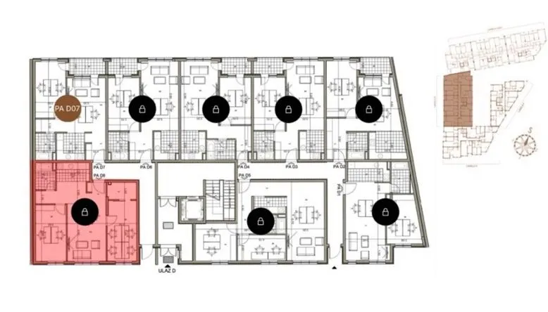 Sale, two bedroom apartment, 61m², Mirijevo 1, Mirijevo Sve Podlokacije