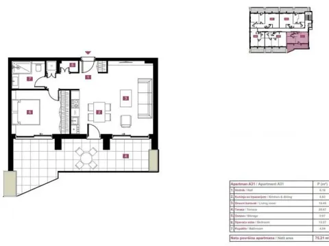 Prodaja, jednosoban stan, 75m², Budva, Crna Gora - image 9