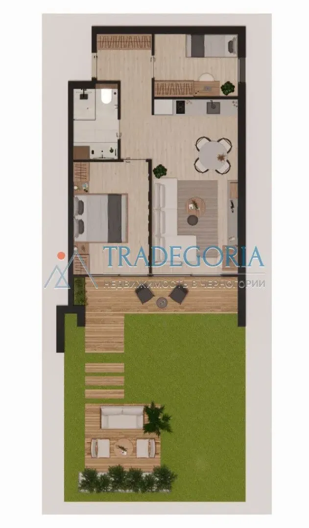 Prodaja, jednosoban stan, 55m², Herceg Novi, Crna Gora